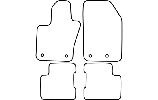 Tapis de sol adaptés à la Fiat 500X 2015-, Image 2
