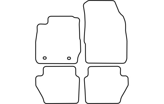Tapis de sol adaptés à la Ford Fiesta 2008-2011 (lot de 4), Image 5