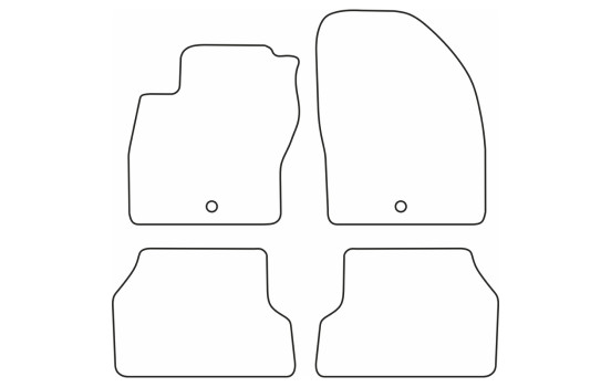 Tapis de sol adaptés à la Ford Focus 2008-2011 (velours), Image 6