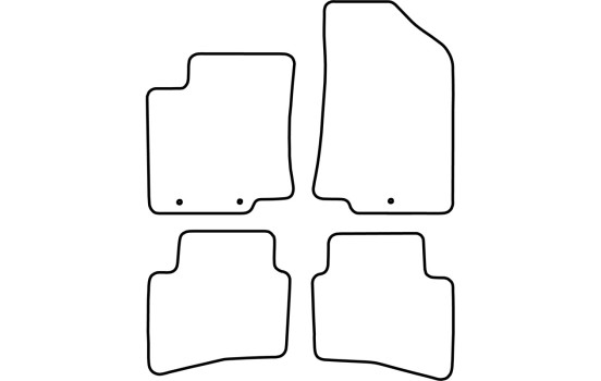 Tapis de sol adaptés à la Kia Rio 2011-2015, Image 2