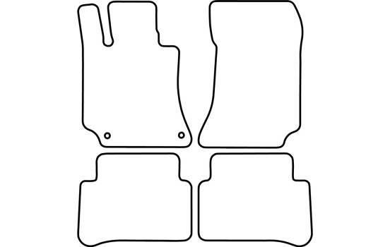 Tapis de sol adaptés à la Mercedes CLS W218 2010-