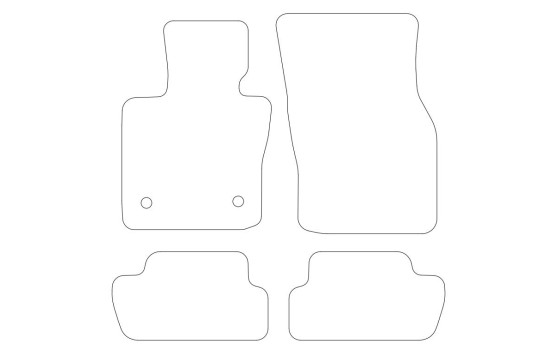 Tapis de sol adaptés à la Mini F56 (2014-) - Lot de 4, Image 2
