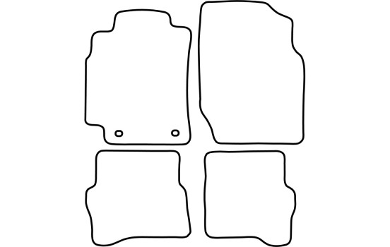 Tapis de sol adaptés à la Nissan Almera 5 portes (2000-2007), Image 2