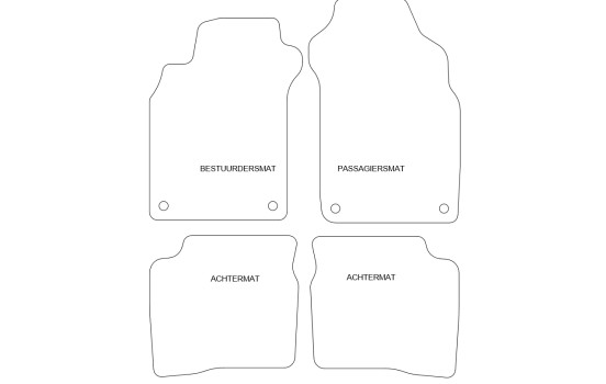 Tapis de sol adaptés à la Nissan Maxima 1995-2004 (lot de 4), Image 2