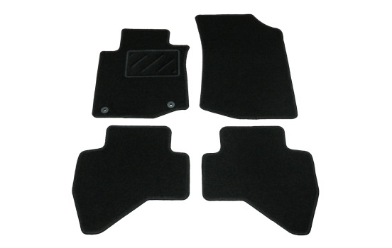 Tapis de sol adaptés à la Peugeot 107 (2010-2014), lot de 4 pièces