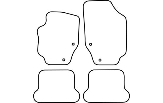 Tapis de sol adaptés à la Peugeot 307 CC 2002-2009 (velours), Image 7