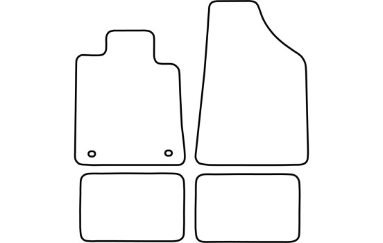 Tapis de sol adaptés à la Renault 25 (lot de 4), Image 2