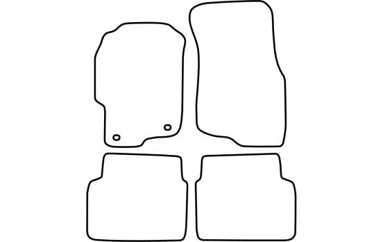 Tapis de sol adaptés à la Rover 45 (1999-2006), lot de 4 pièces, Image 2