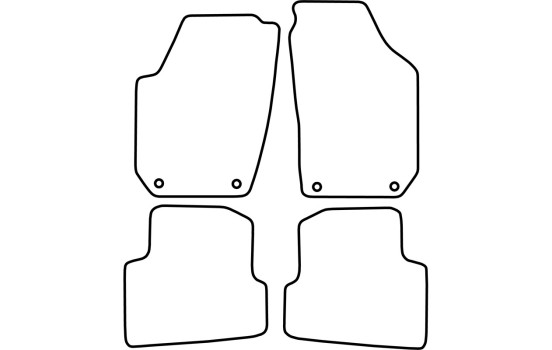 Tapis de sol adaptés à la Skoda Fabia 2008-2014, Image 2