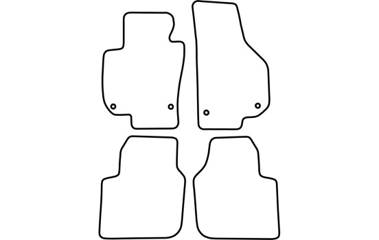 Tapis de sol adaptés à la Skoda SuperB à partir de 2008, Image 2
