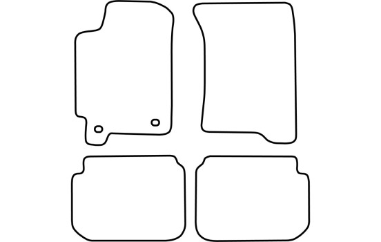 Tapis de sol adaptés à la Subaru Impreza 1993-2000 (type GL), Image 2