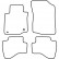 Tapis de sol adaptés à la Toyota Aygo 2005-2010 (lot de 4), Vignette 4