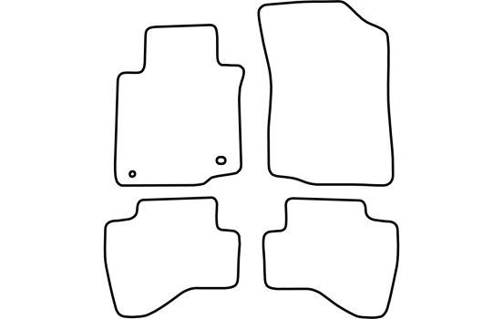 Tapis de sol adaptés à la Toyota Aygo 2005-2010 (lot de 4), Image 4
