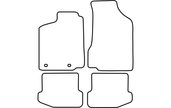 Tapis de sol adaptés à la Volkswagen Polo 6N 1994-1999, Image 2