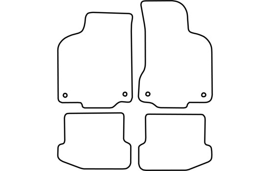 Tapis de sol adaptés à la Volkswagen Polo 6N2 (1999-2001), Image 2
