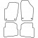 Tapis de sol adaptés à la VW Polo 9N 2002-2007 (lot de 4), Vignette 4