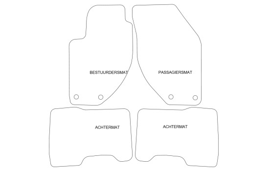 Tapis de sol adaptés à Lancia Kappa 1994-2000 (lot de 4), Image 2