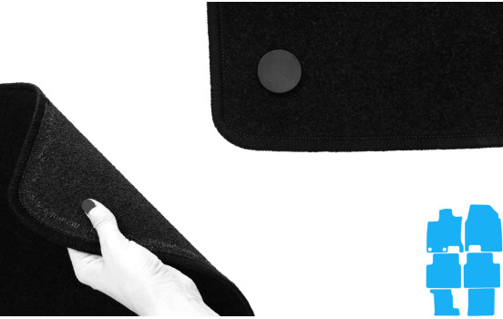 Tapis de sol adaptés à Nissan Qashqai +2 2008- (lot de 6), Image 5