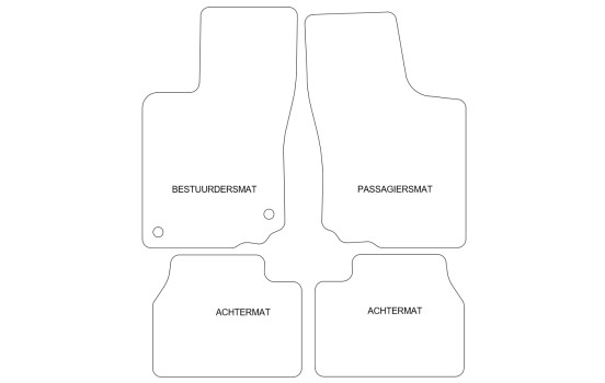 Tapis de sol adaptés à Opel Corsa B / Tigra (lot de 4), Image 6