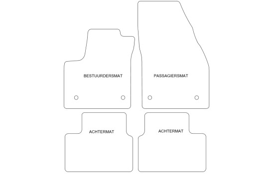 Tapis de sol adaptés à Opel Meriva B 2010- (lot de 4), Image 4