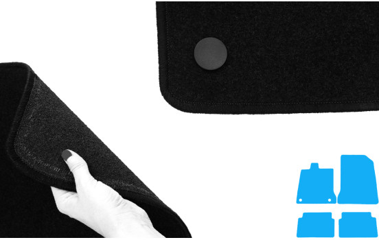 Tapis de sol adaptés à Renault Laguna III 2008- (lot de 4), Image 4