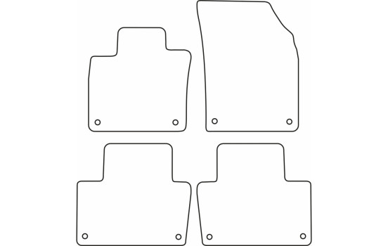 Tapis de sol adaptés à Volvo XC90 2015- (4 pièces), Image 2