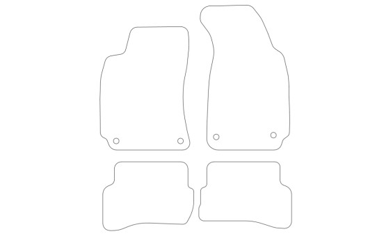 Tapis de sol adaptés à VW Passat B5 2004-2005 (lot de 4), Image 2