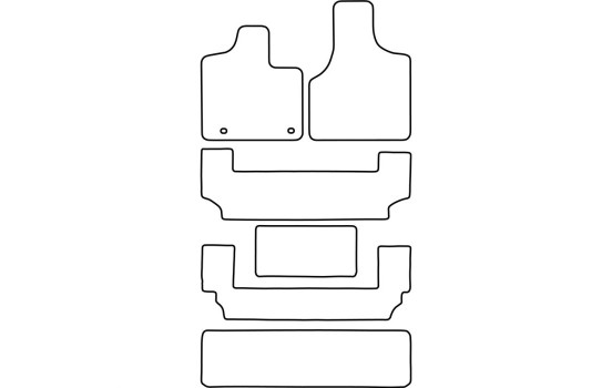 Tapis de sol adaptés au Chrysler Grand Voyager 2002-2009, Image 2