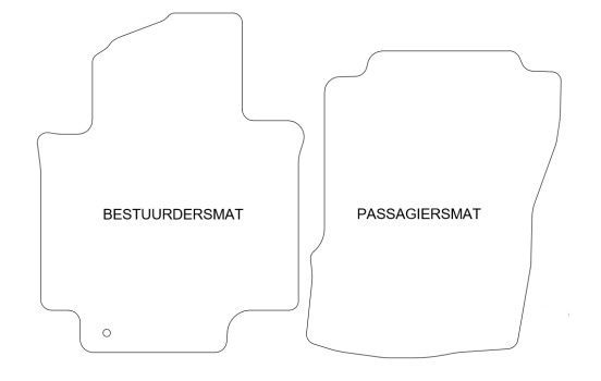 Tapis de sol adaptés au Nissan NV 200 2009- (2 pièces), Image 2