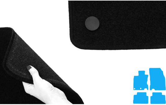 Tapis de sol adaptés au Nissan Qashqai 2014- (lot de 4), Image 4