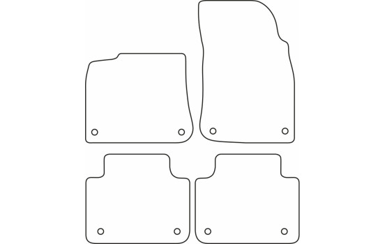 Tapis de sol adaptés au Volkswagen Touareg (CR7) 2018-, Image 2