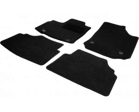 Tapis de sol adaptés au VW Caddy 2004-2014, 2 portes coulissantes, 4e rangée