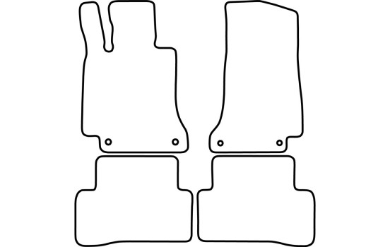 Tapis de sol adaptés aux Mercedes Classe C W205 2014-