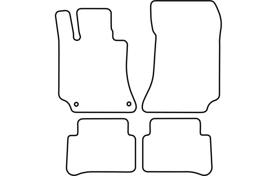 Tapis de sol adaptés aux Mercedes Classe E W212 (2013-2016), Image 2