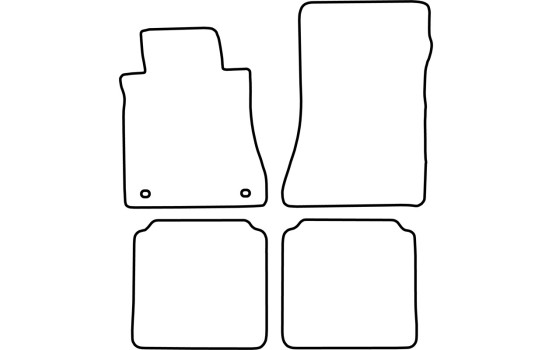 Tapis de sol adaptés aux Mercedes Classe S W126 (1971-1991), Image 2