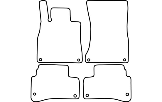 Tapis de sol adaptés aux Mercedes Classe S W222 2013-, Image 2