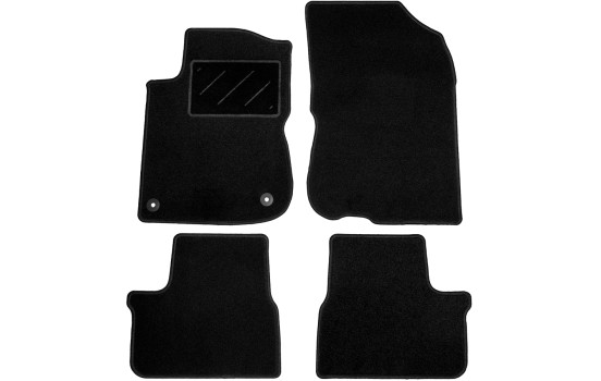 Tapis de sol adaptés aux Peugeot 2008, 2013-2019 (lot de 4)