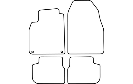 Tapis de sol adaptés aux Saab 9-3 cabriolet 2002-2008, Image 2