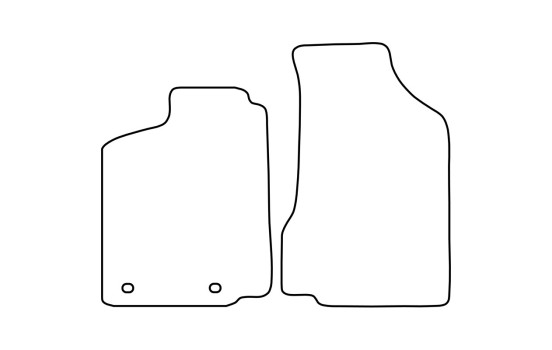 Tapis de sol adaptés aux Volkswagen Caddy 1996-2004, Image 2