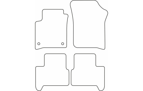 Tapis de sol adaptés aux Volkswagen e-Up / Skoda, Image 2