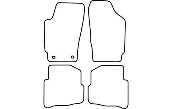 Tapis de sol adaptés aux Volkswagen Fox 2005-2007, Image 2