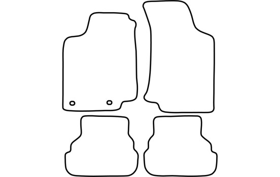 Tapis de sol adaptés aux Volkswagen Golf III/Vento 1992-1998 (, Image 6