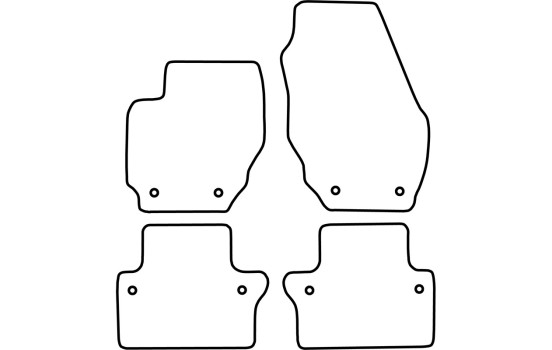 Tapis de sol adaptés aux Volvo V70 et XC70 2008- (velours), Image 6