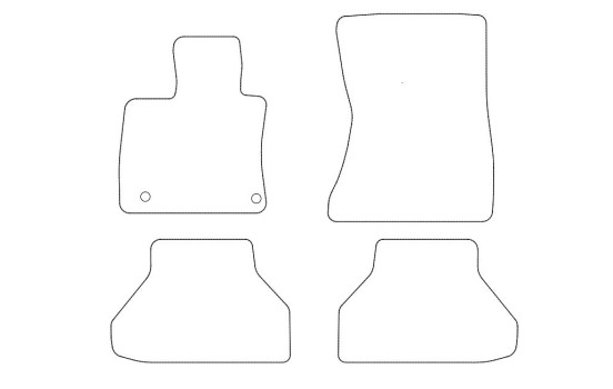 Tapis de sol en velours adaptés à BMW X6 E72 2008- (lot de 4), Image 2