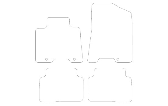 Tapis de sol en velours adaptés à Hyundai Tucson 2019 - 4 pièces, Image 2