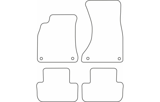 Tapis de sol en velours adaptés à l'Audi A4 2008-201, Image 6