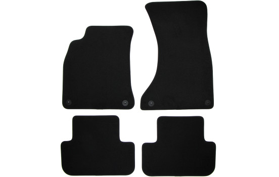 Tapis de sol en velours adaptés à l'Audi A4 2009- (lot de 4)