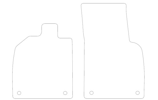 Tapis de sol en velours adaptés à l'Audi R8 2015- (2 pièces), Image 2