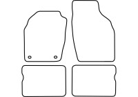 Tapis de sol en velours adaptés à l'Opel Agila A 2000-2002