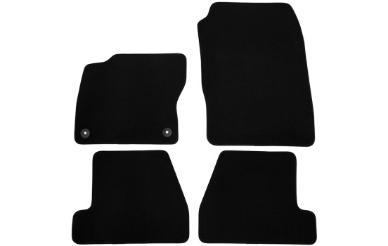 Tapis de sol en velours adaptés à la Ford Focus 2011-2015 (lot de 4)